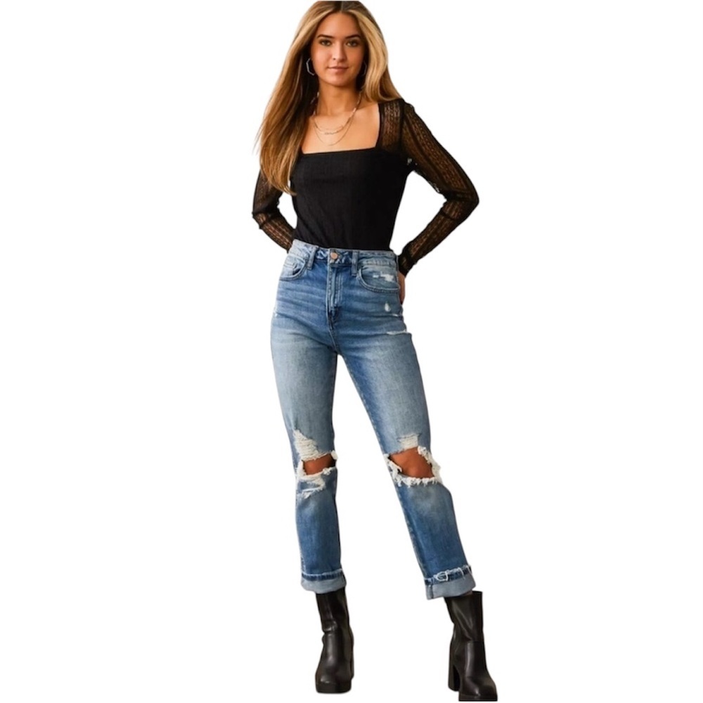 Willow + Root Black Lace Bodysuit Size S